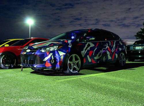 2014 camo wrapped ford focus titanium - cars & trucks - by owner -... for sale in Canton, MI