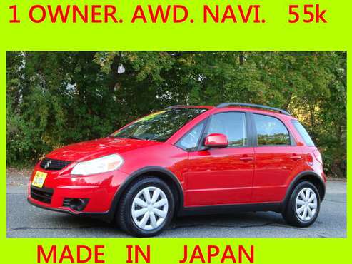 1 Owner 2010 Suzuki SX4 AWD w/55k Navigation/Bluetooth/Clean Carfax... for sale in Ashland , MA