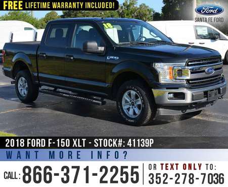 2018 Ford F150 XLT 4WD Ecoboost - SYNC - Cruise Control for sale in Alachua, FL