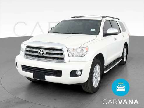 2014 Toyota Sequoia Platinum Sport Utility 4D suv White - FINANCE -... for sale in NEWARK, NY