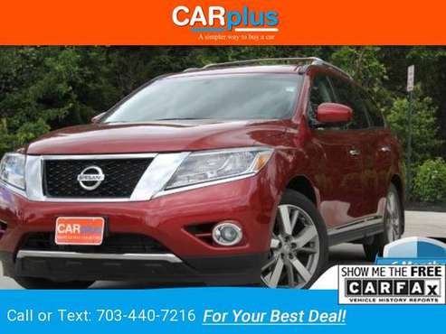 2015 Nissan Pathfinder Platinum suv Cayenne Red for sale in CHANTILLY, District Of Columbia