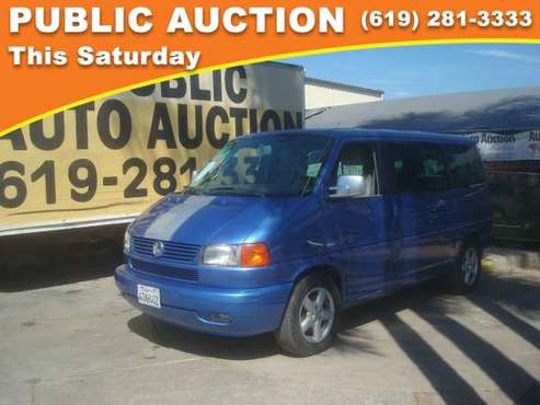 2002 Volkswagen EuroVan Public Auction Opening Bid for sale in Mission Valley, CA