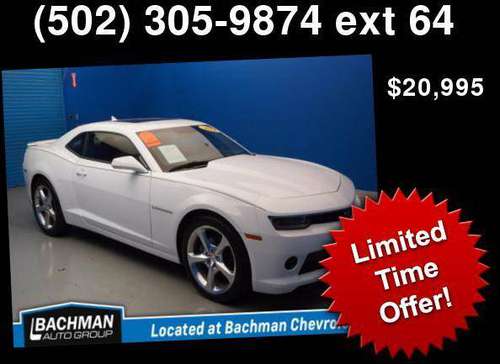 2014 Chevrolet Chevy Camaro Lt - cars & trucks - by dealer - vehicle... for sale in Louisville, KY