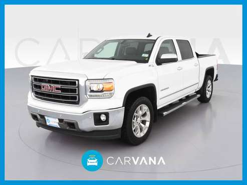 2015 GMC Sierra 1500 Crew Cab SLT Pickup 4D 5 3/4 ft pickup White for sale in Beaumont, TX