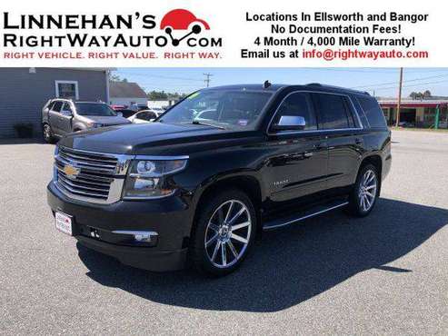 2015 Chevrolet Chevy Tahoe LTZ Autocheck Available on Every Vehicle for sale in Bangor, ME
