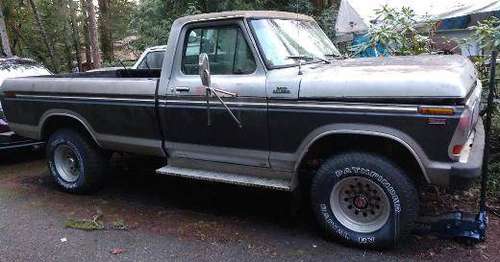 1978 Ford 3/4 ton 4X4 new engine with new carb for sale in Silverdale, WA