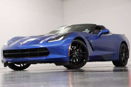 LEATHER! MANUAL! 2014 Chevy CORVETTE STINGRAY Z51 1LT Coupe Blue for sale in Clinton, AR