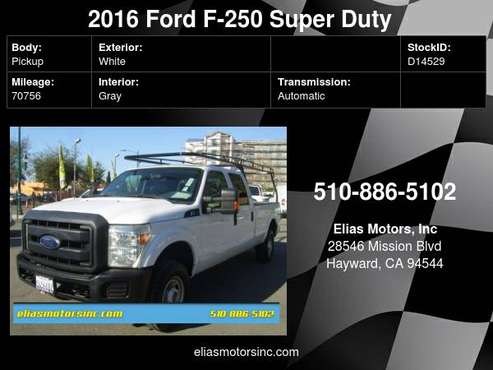 2016 Ford F-250 Super Duty XL 4x4 4dr Crew Cab 8 ft LB Pickup for sale in Hayward, CA