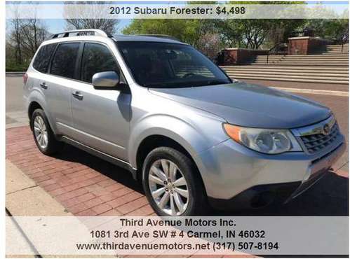 2012 Subaru Forester 2 5X Premium AWD 4dr Wagon 4A 197000 Miles for sale in Carmel, IN