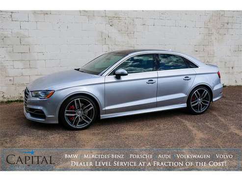 16 Audi S3 Turbo with Quattro AWD, Adaptive Cruise, LED Lighting & for sale in Eau Claire, MN