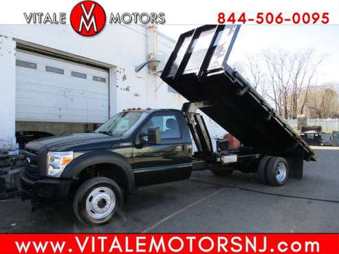 2015 Ford Super Duty F-550 DRW 16 6 FLAT BED DUMP, 4X4 41K MILES for sale in south amboy, WV
