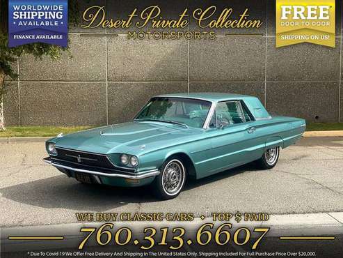 1966 Ford Thunderbird Q CODE for sale by Desert Private Collection for sale in Palm Desert , CA