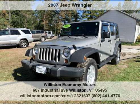 ►►2007 Jeep Wrangler Unlimited X 4WD for sale in Williston, VT