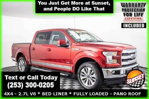 2017 Ford F-150 4x4 4WD F150 PICKUP TRUCK Lariat SuperCrew - cars & for sale in Sumner, WA