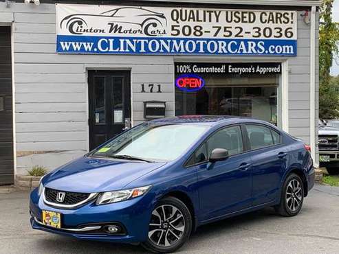 2013 *Honda* *Civic Sedan* *4dr Automatic EX* BLUE 7 for sale in Shrewsbury, MA