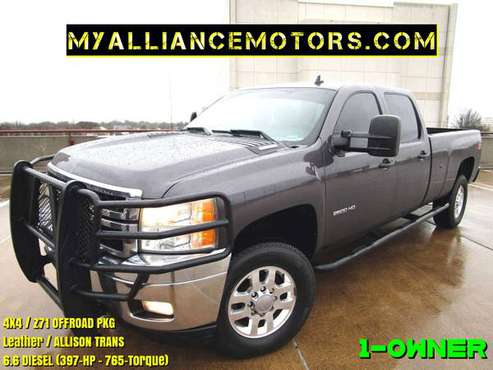1 OWNER) Chevy 2500HD DIESEL 4x4 Leather ALLISON RANCHHAND-F250 for sale in Springfield►►myalliancemotors.com, MO