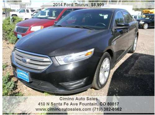 2014 Ford Taurus SEL 4dr Sedan - cars & trucks - by dealer - vehicle... for sale in Fountain, CO