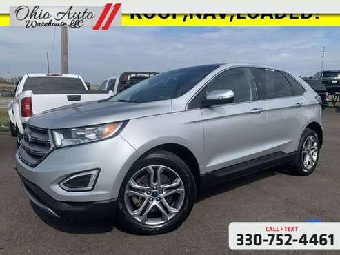 2016 Ford Edge Titanium AWD Navi Pano Roof 1-Own Cln Carfax We Finance for sale in Canton, PA