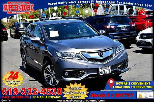 2018 ACURA RDX ADVANCE PACKAGE SUV-EZ FINANCING-LOW DOWN! - cars &... for sale in El Cajon, CA
