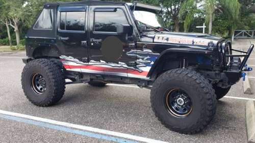 2008 Black Jeep Wrangler Unlimited - 1-ton suspension - cars &... for sale in Orange City, FL