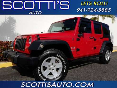 2008 Jeep Wrangler Unlimited X~4X4~ 4 DOOR~AUTOMATIC~ WHOLESALE... for sale in Sarasota, FL