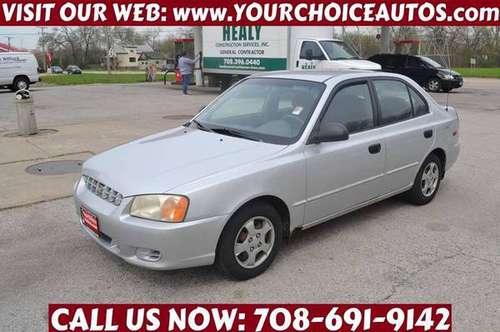 2002*HYUNDAI* *ACCENT GL* GAS SAVER CD GOOD TIRES 395948 for sale in CRESTWOOD, IL
