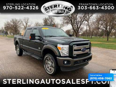 2016 Ford Super Duty F-350 F350 F 350 SRW 4WD Crew Cab 156 King for sale in Sterling, CO