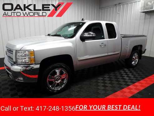 2012 Chevy Chevrolet Silverado 1500 Extended Cab LT pickup Silver -... for sale in Branson West, MO