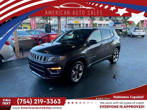 2019 Jeep *Compass* *LimitedSUV* - cars & trucks - by dealer -... for sale in Hialeah, FL