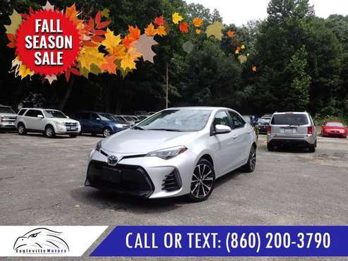 2017 Toyota Corolla SE CONTACTLESS PRE APPROVAL!! - cars & trucks -... for sale in Storrs, CT
