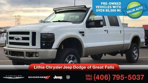 2008 Ford Super Duty F-250 SRW 4WD Crew Cab 172 Lariat - cars &... for sale in Great Falls, MT