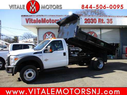 2014 Ford Super Duty F-550 DRW DUMP TRUCK, 4X4 DIESEL, 15K MILES for sale in South Amboy, NY
