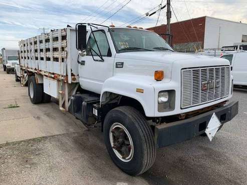 1998 GMC 19 Foot FlatBed Stake Body Lift gate Low Miles - cars &... for sale in Massapequa Park, NY