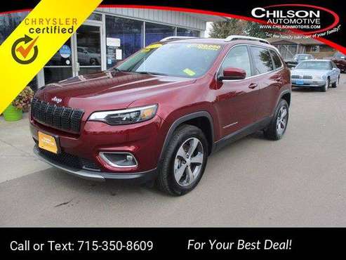 2019 Jeep Cherokee Limited suv Red - cars & trucks - by dealer -... for sale in Cadott, WI