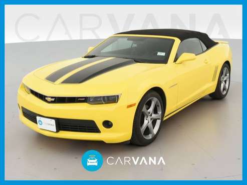 2014 Chevy Chevrolet Camaro LT Convertible 2D Convertible Yellow for sale in NEWARK, NY