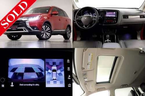 HEATED LEATHER - SUNROOF Red 2019 Mitsubishi Outlander SEL 4WD SUV for sale in Clinton, AR