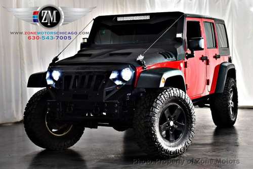 2014 *Jeep* *Wrangler Unlimited* *Sport* RED - cars & trucks - by... for sale in Addison, IL