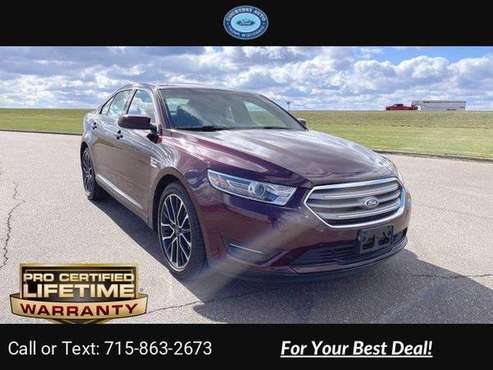 2018 Ford Taurus SEL sedan Red - - by dealer - vehicle for sale in Thorp, WI