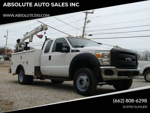 2013 FORD F450 EXT CAB DUALLY SERVICE W/ CRANE STOCK #775 - ABSOLUTE... for sale in Corinth, MS
