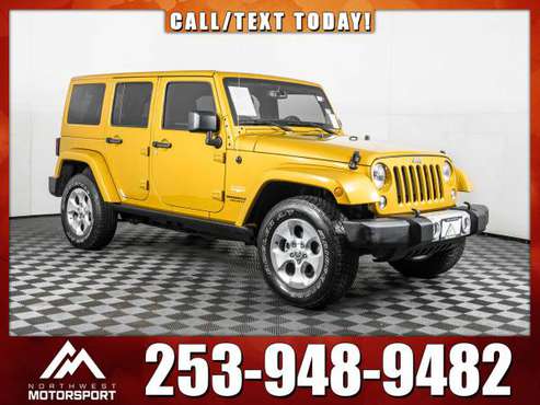 2014 *Jeep Wrangler* Unlimited Sahara 4x4 - cars & trucks - by... for sale in PUYALLUP, WA