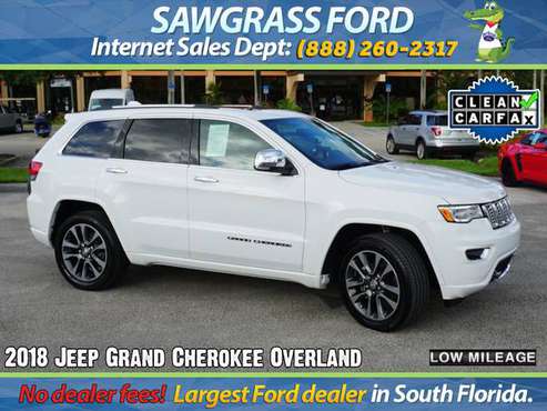 LIKE NEW! 2018 Jeep Grand Cherokee Overland - Stock # 83902A - cars... for sale in Sunrise, FL