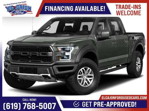 2019 Ford F150 F 150 F-150 Raptor FOR ONLY 1, 147/mo! - cars & for sale in Santee, CA