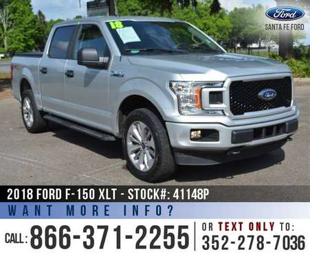 2018 FORD F150 XLT 4WD Tonneau Cover, Camera, Cruise - cars for sale in Alachua, FL