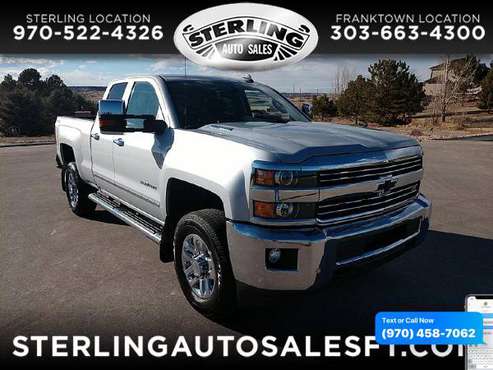 2016 Chevrolet Chevy Silverado 2500HD 4WD Double Cab 144 2 LTZ for sale in Sterling, CO