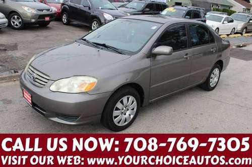 *2003* *TOYOTA COROLLA LE* 1OWNER 4CYLINDER GAS SAVER CD KEYLES 111549 for sale in posen, IL
