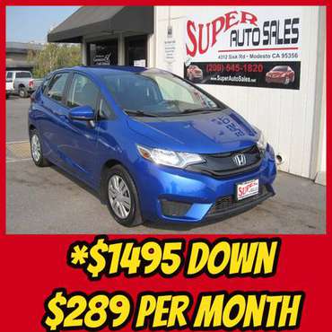 *$1495 Down & *$289 Per Month on this 2015 HONDA FIT LX - Has only... for sale in Modesto, CA