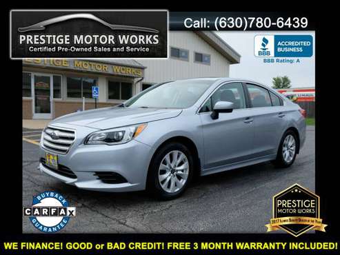 2016 Subaru Legacy AWD! AS LOW AS $1500 DOWN FOR IN HOUSE FINANCING for sale in Plainfield, IL