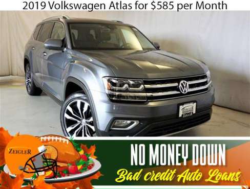 $585/mo 2019 Volkswagen Atlas Bad Credit & No Money Down OK - cars &... for sale in Manhattan, IL