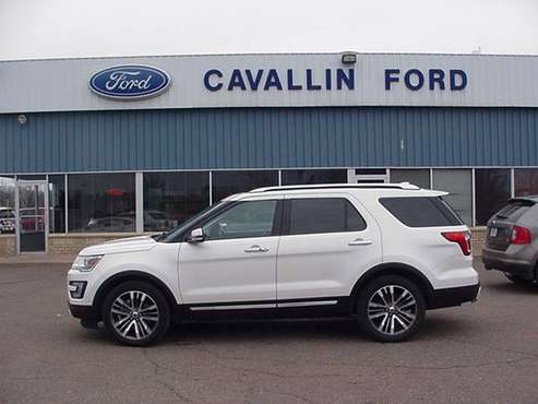 2017 ford explorer platinum w/leather for sale in Pine City, MN