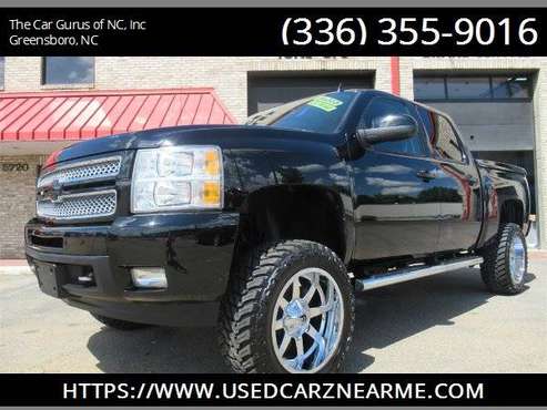 LIFTED 2012 CHEVY SILVERADO LTZ*LOW MILES*SUNROOF*DVD*TONNEAU*LOADED* for sale in Greensboro, NC